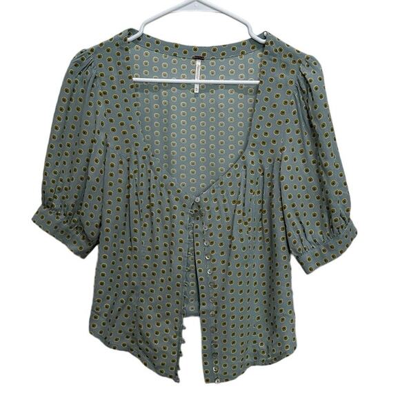 Free People Electric Soul Blouse Size XS - Picture 2 of 8